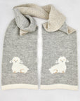 Brushed alpaca lamb scarf - Kapeka NZ