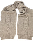 Natural Alpaca Possum scarf - Kapeka NZ