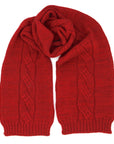 Red Alpaca Possum scarf - Kapeka NZ