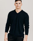 Merinosilk V Neck Sweater - Kapeka NZ
