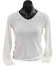 Women's White Merino Thermal Top - Kapeka NZ