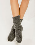 Grey alpaca socks