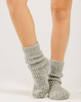 Silver Alpaca Chalet Sock