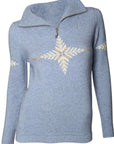 Merinosilk Silver Fern Sweater - Kapeka NZ