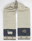Merinosilk Kiwi & Sheep Scarf - Kapeka