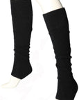 Black Merinosilk Leg Warmers - Kapeka NZ