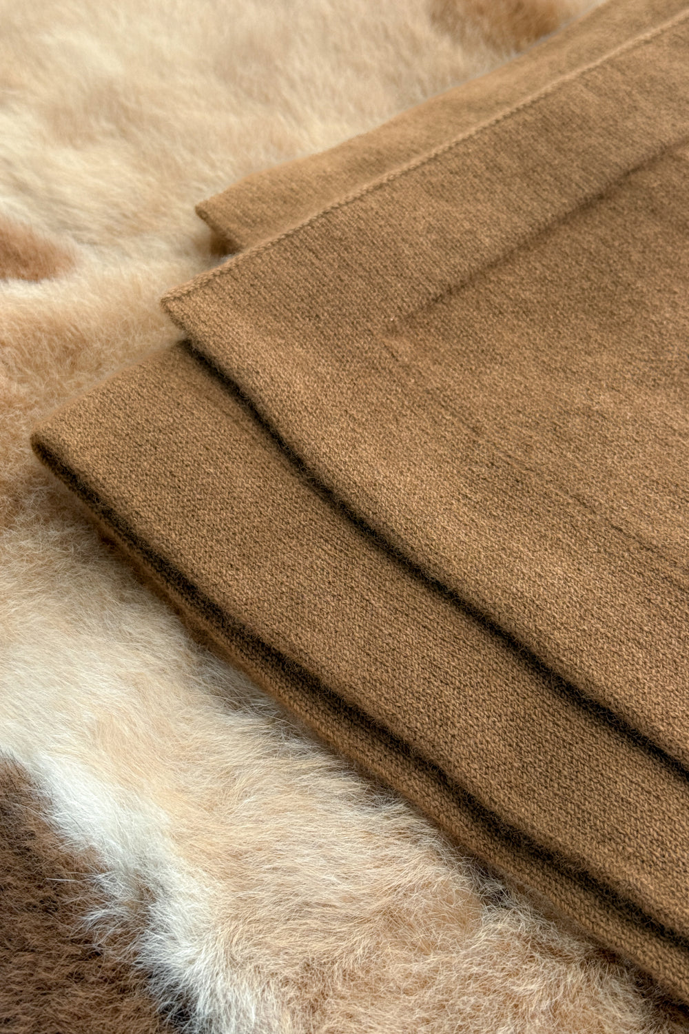Close-up of cervelt deer fabric on a fur surface