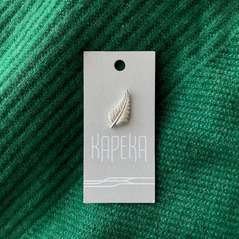 Silver Fern Pin | Solid Silver