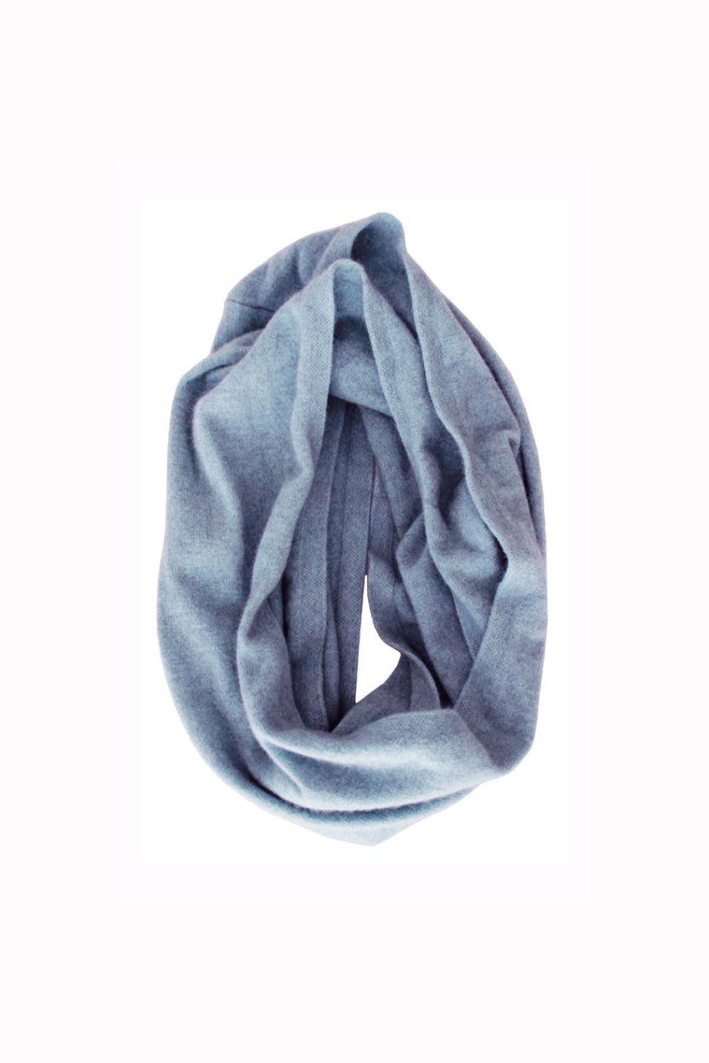 light blue loop scarf
