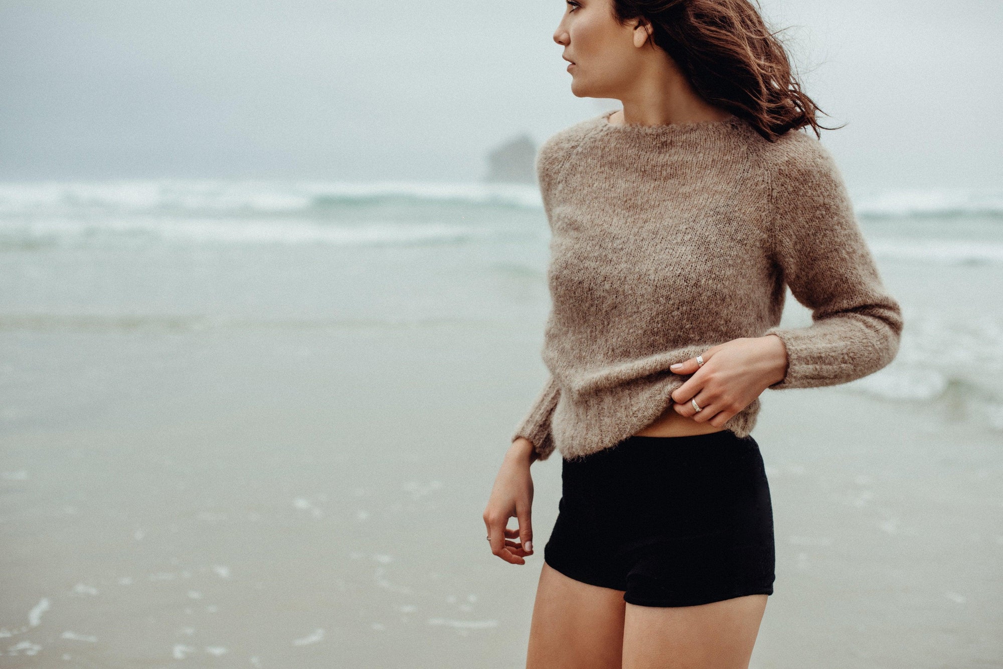 Brushed Alpaca Sweater - Kapeka NZ