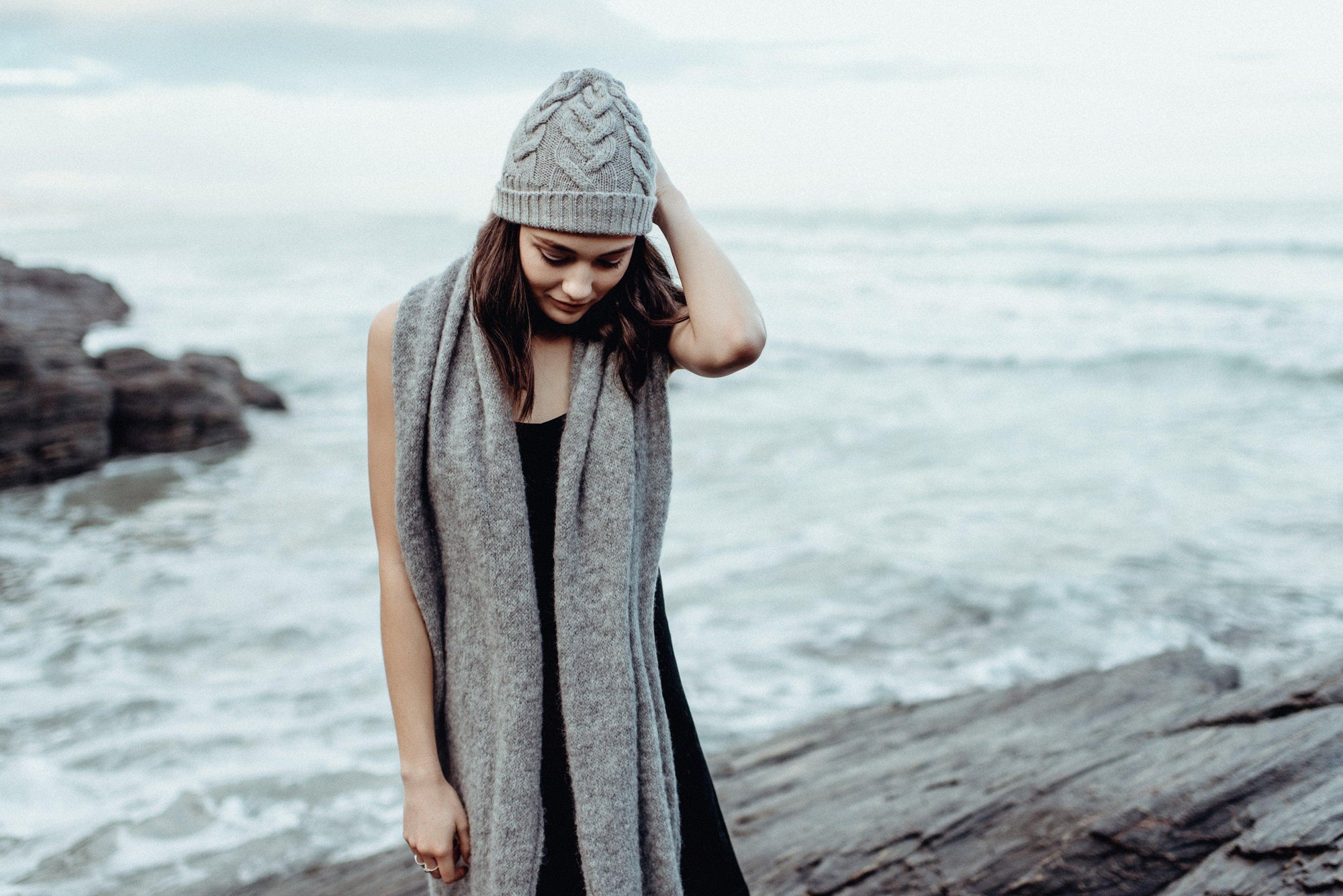 Brushed Alpaca Scarf - Kapeka NZ
