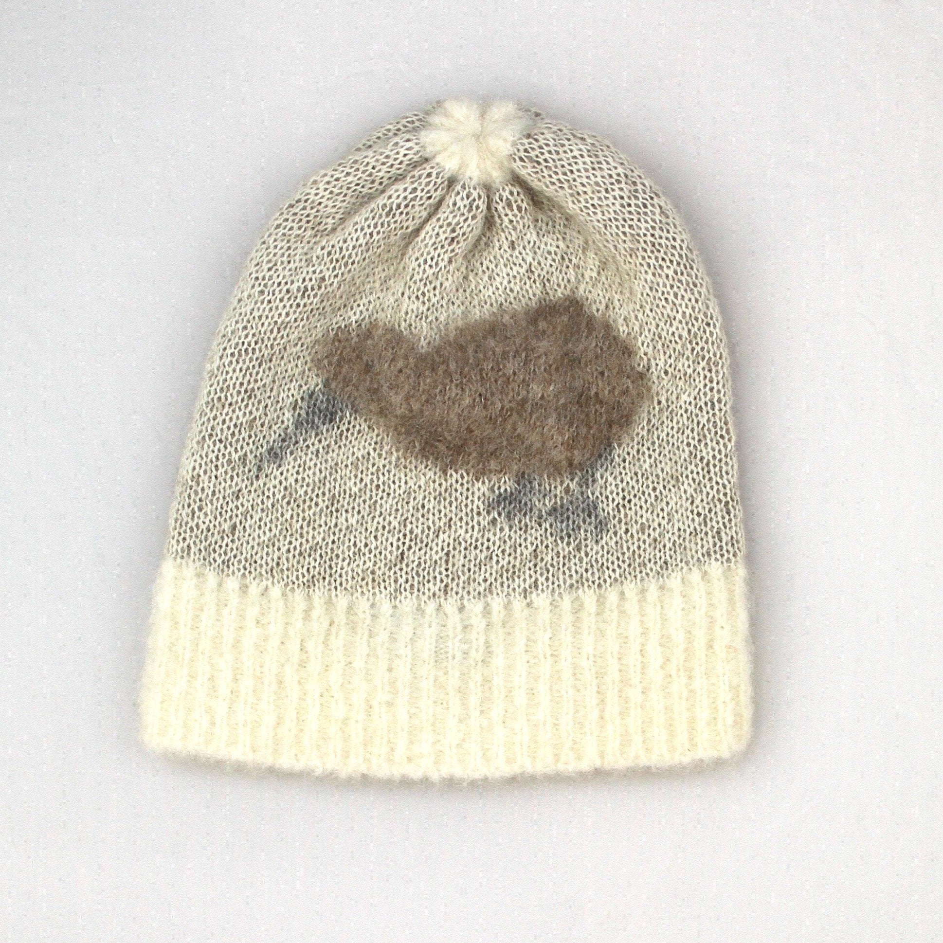 brushed alpaca kiwi beanie - kapeka nz