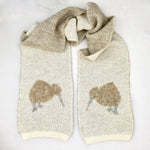 Brushed alpaca kiwi scarf - kapeka nz