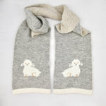 Brushed alpaca lamb scarf - Kapeka NZ