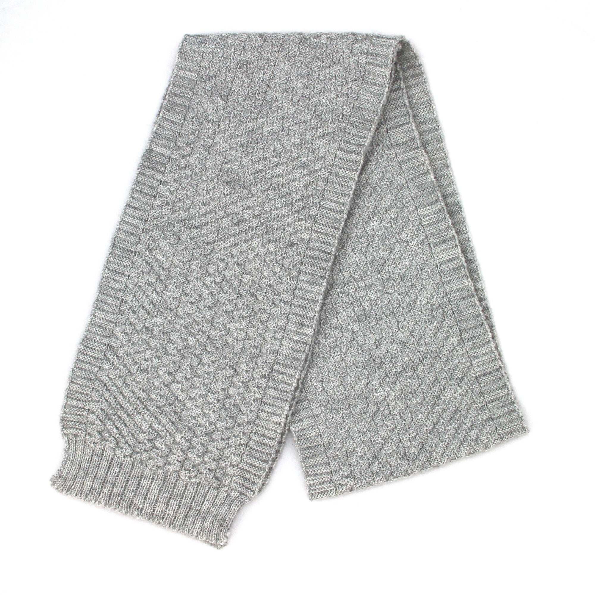 Taonga Alpaca Cashmere Scarf - Basket weave - Kapeka NZ 