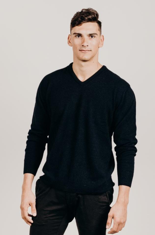 Merinosilk V Neck Sweater - Kapeka NZ