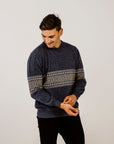 Merinosilk Fair Isle Crew Neck - Kapeka NZ