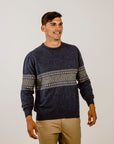 Merinosilk Fair Isle Crew Neck - Kapeka NZ