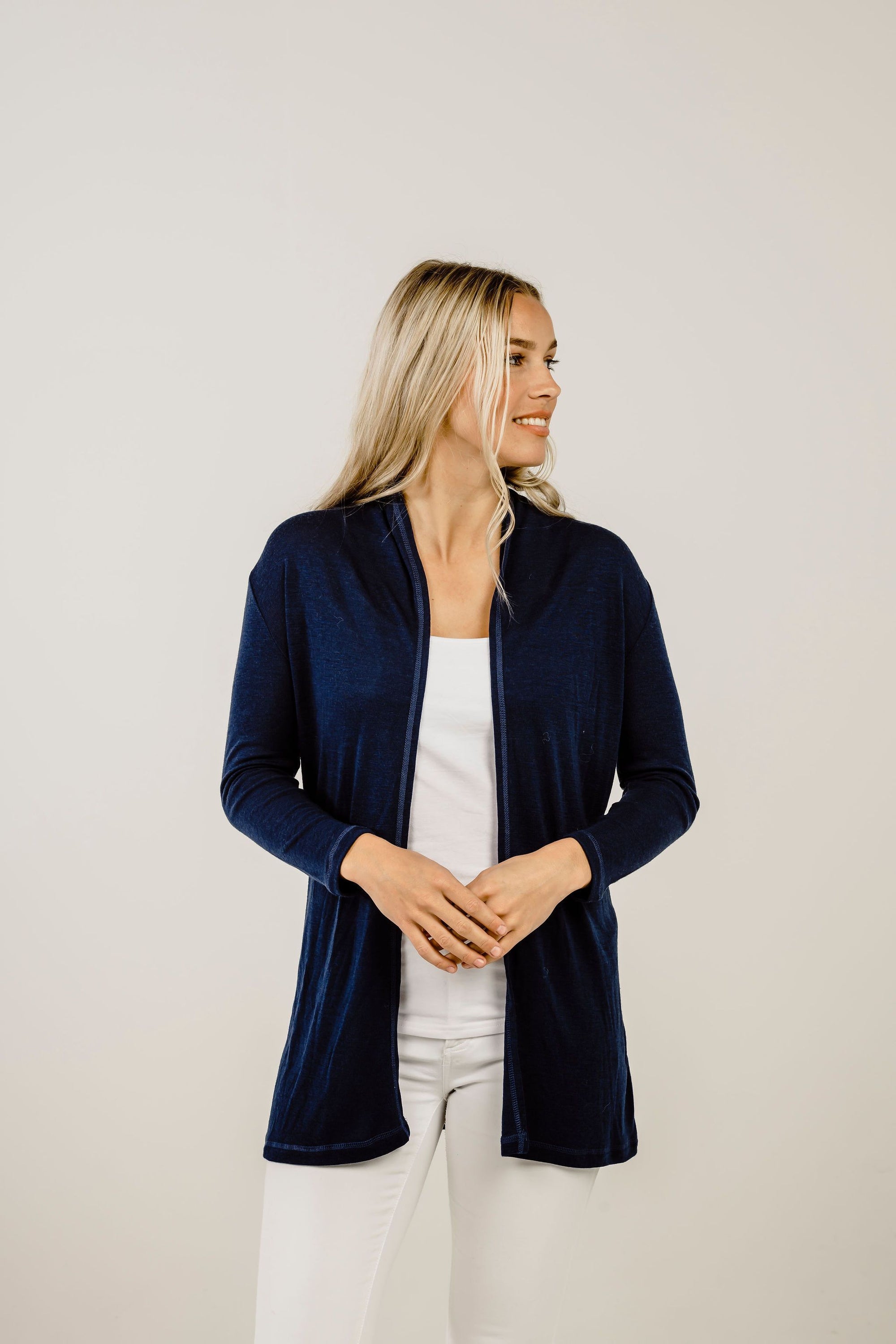 Merino Wrap Cardigan - Kapeka NZ