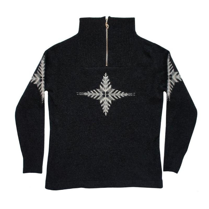 Merinosilk Silver Fern Sweater - Kapeka NZ