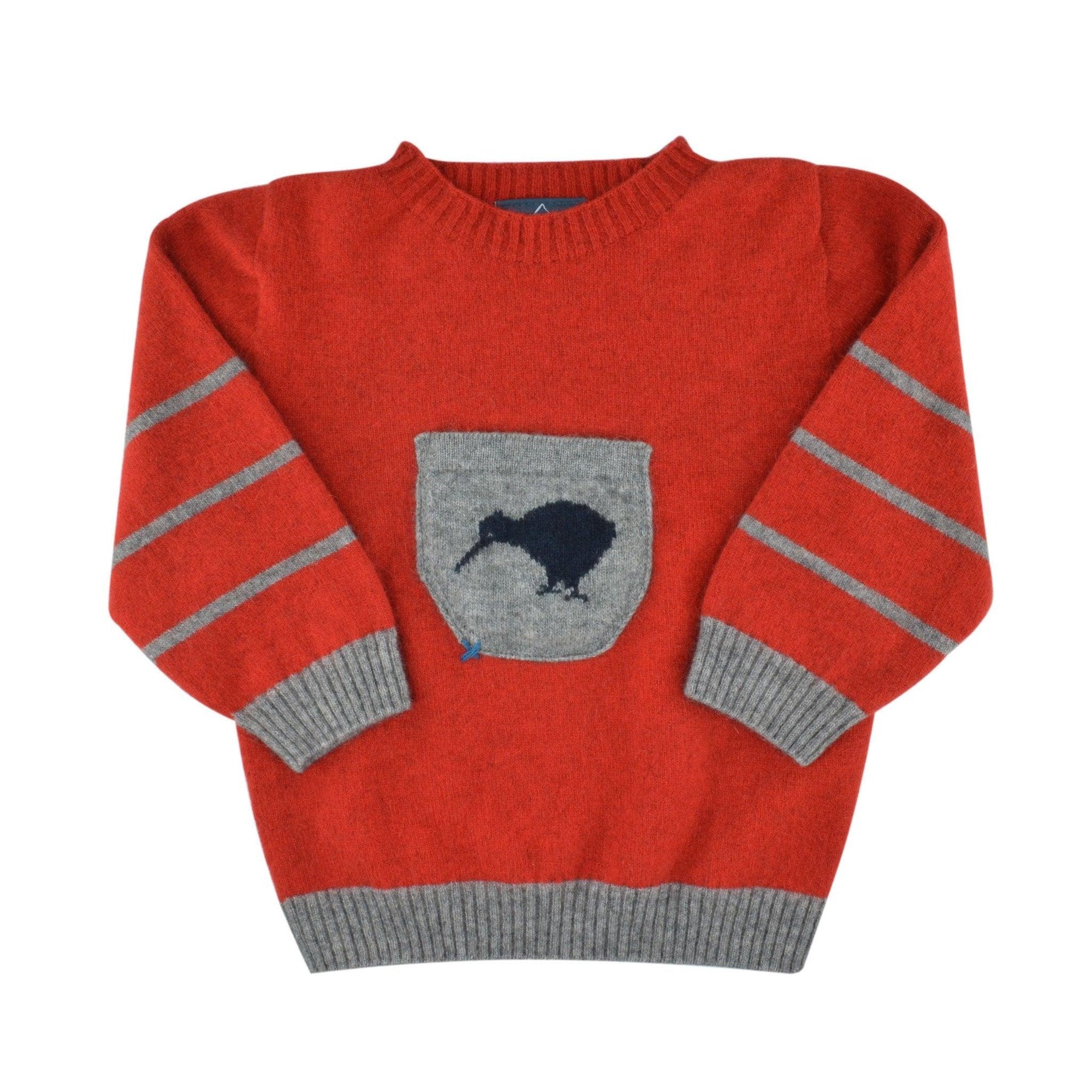 Kids Merinosilk Kiwi Sweater - Kapeka NZ