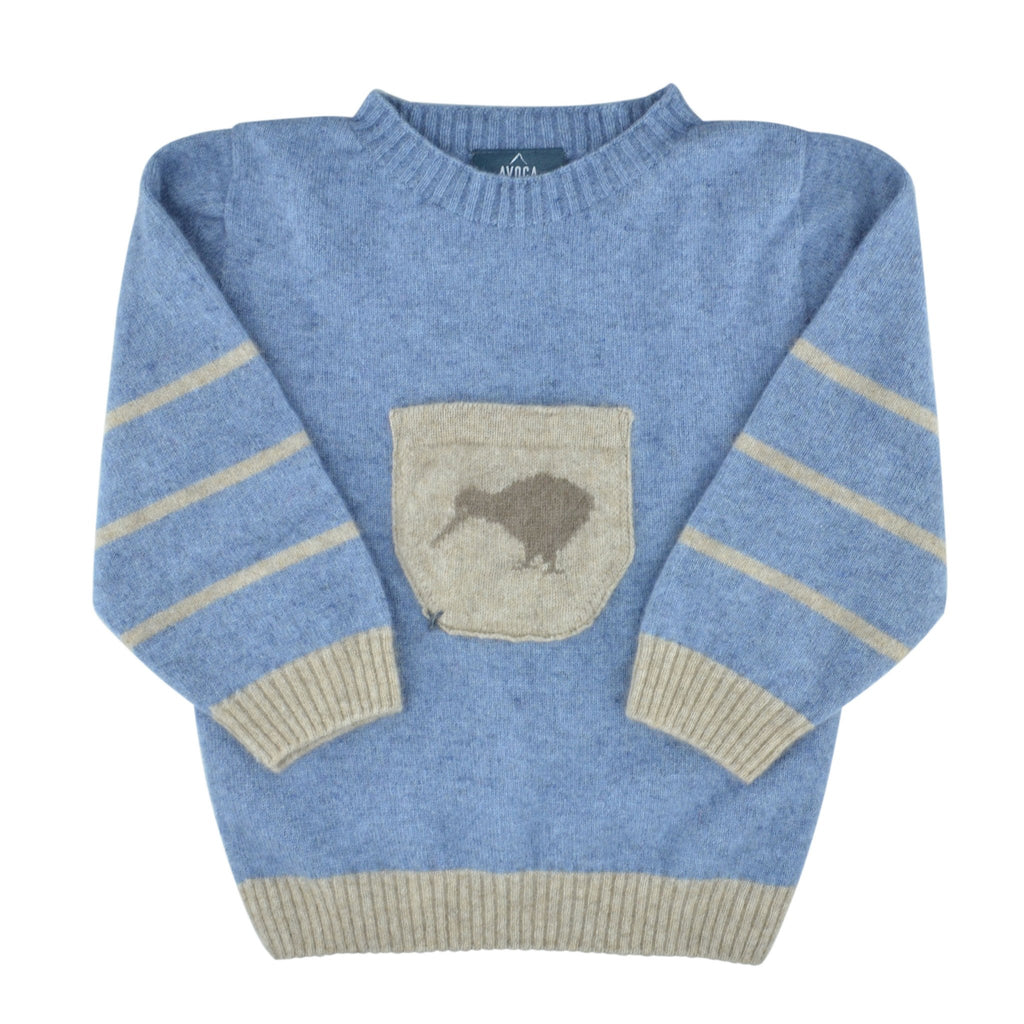 Kids Merinosilk Kiwi Sweater - Kapeka NZ