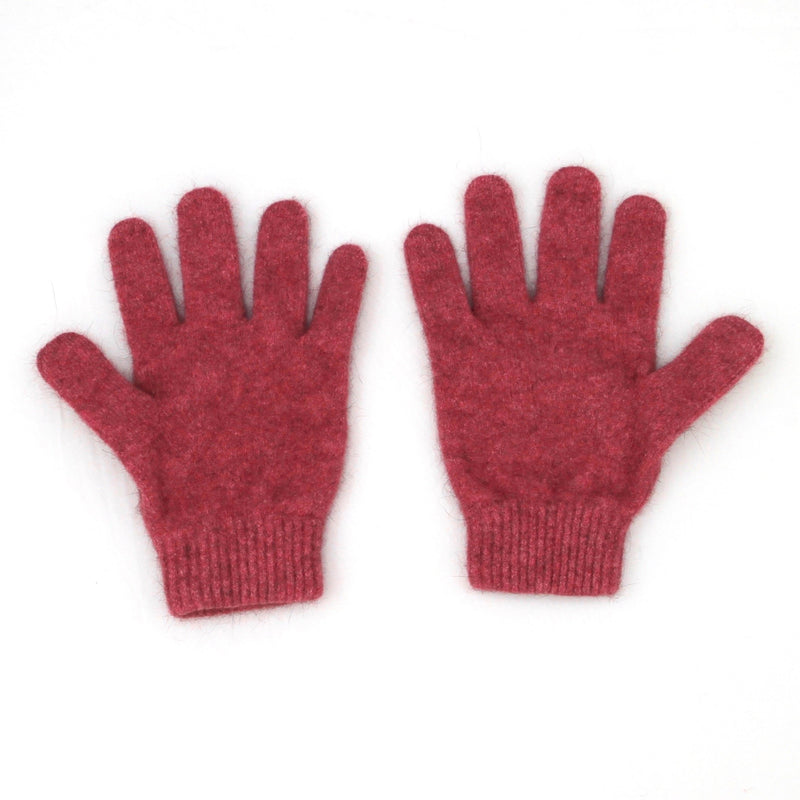 Merinosilk Gloves - Pink Possum Merino - Kapeka