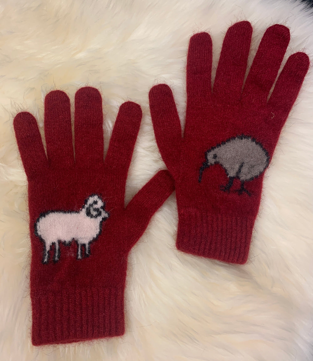 Shop Merino Wool Kiwi Patch Gloves | NZ Made, Global