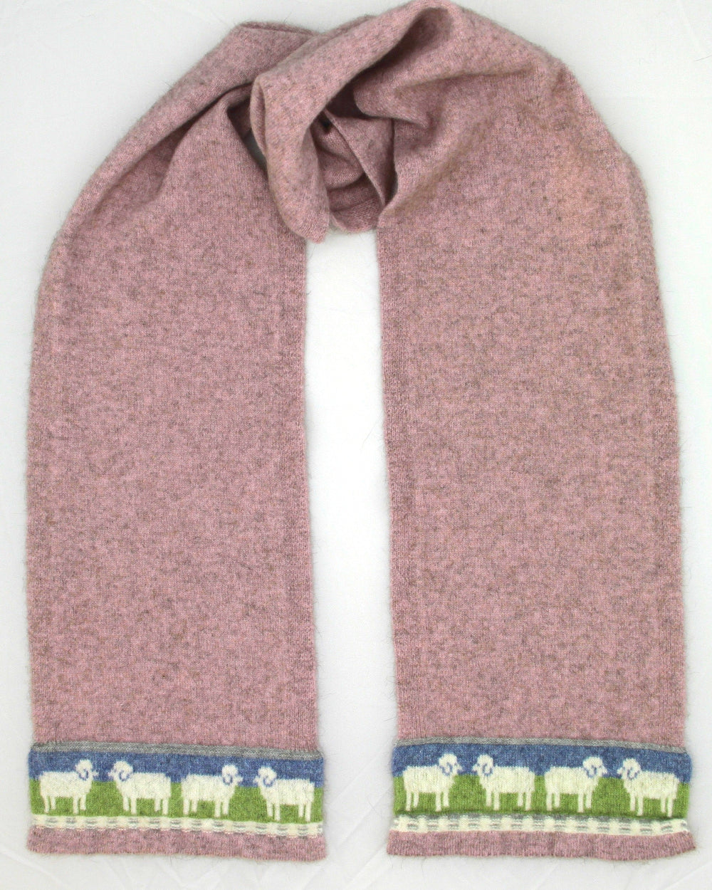 Merinosilk Sheep Scarf- Kapeka NZ - Pink