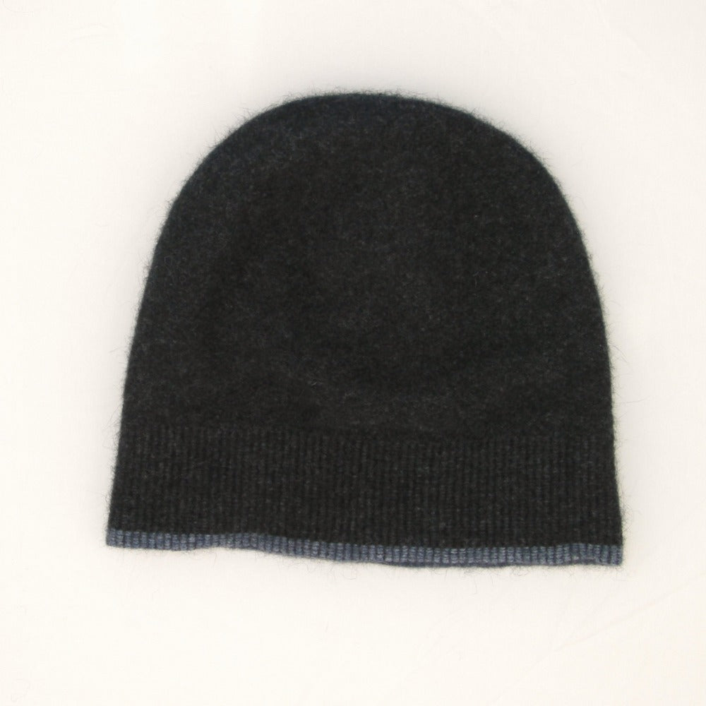 Black Merinosilk beanie - Kapeka NZ